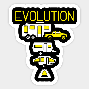 Camper Van Evolution Sticker